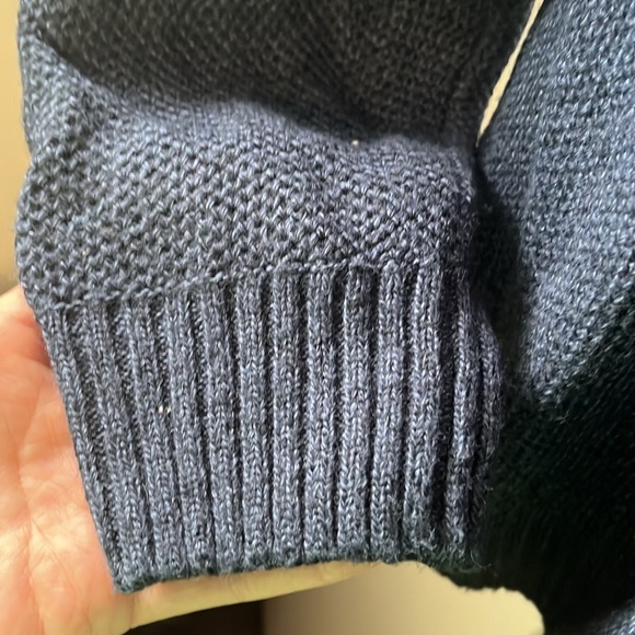 Navy blue quarter zip sweater - Picture 5 of 6